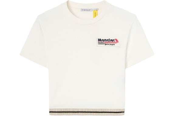 Moncler x Palm Angels Racing Slim T-Shirt White/Black