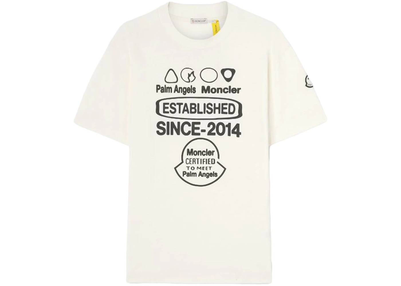 Moncler x Palm Angels Racing T-Shirt White/Blue - FW24 - US