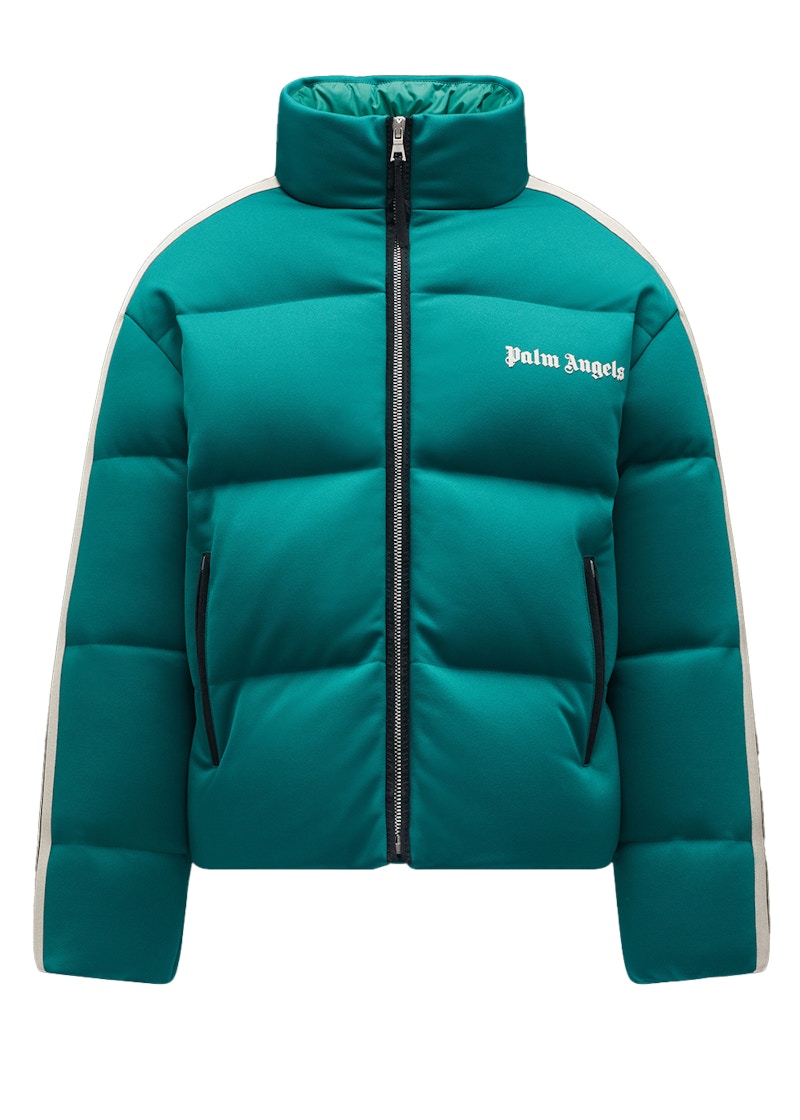 Moncler x Palm Angels Rodman Short Down Jacket Bright Green White 