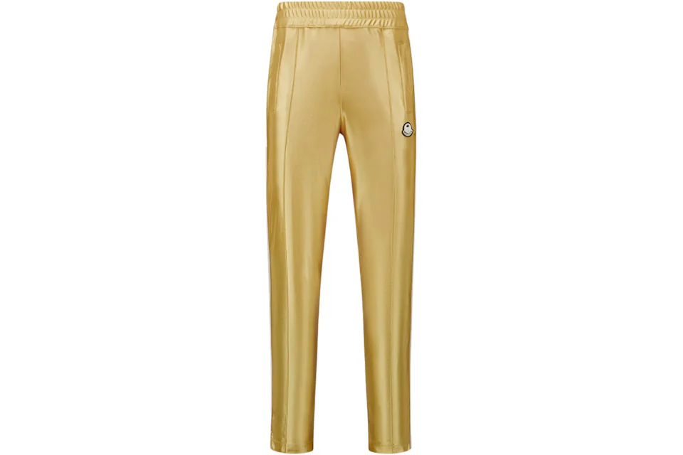 Moncler x Palm Angels Shiny Sweatpants Golden Yellow - FW22 - US