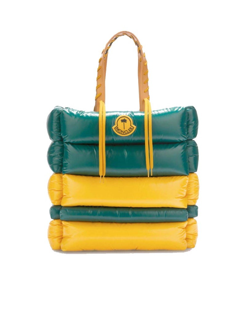 Moncler x Palm Angels Tote Bag Green Yellow FW22 US