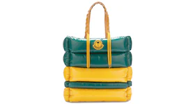 Moncler x Palm Angels Tote Bag Green/Yellow