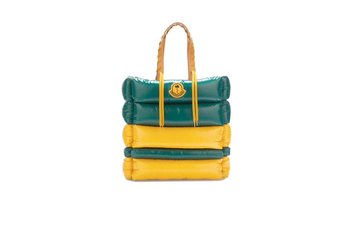 Pre-owned Moncler X Palm Angels Tote Bag Green/yellow
