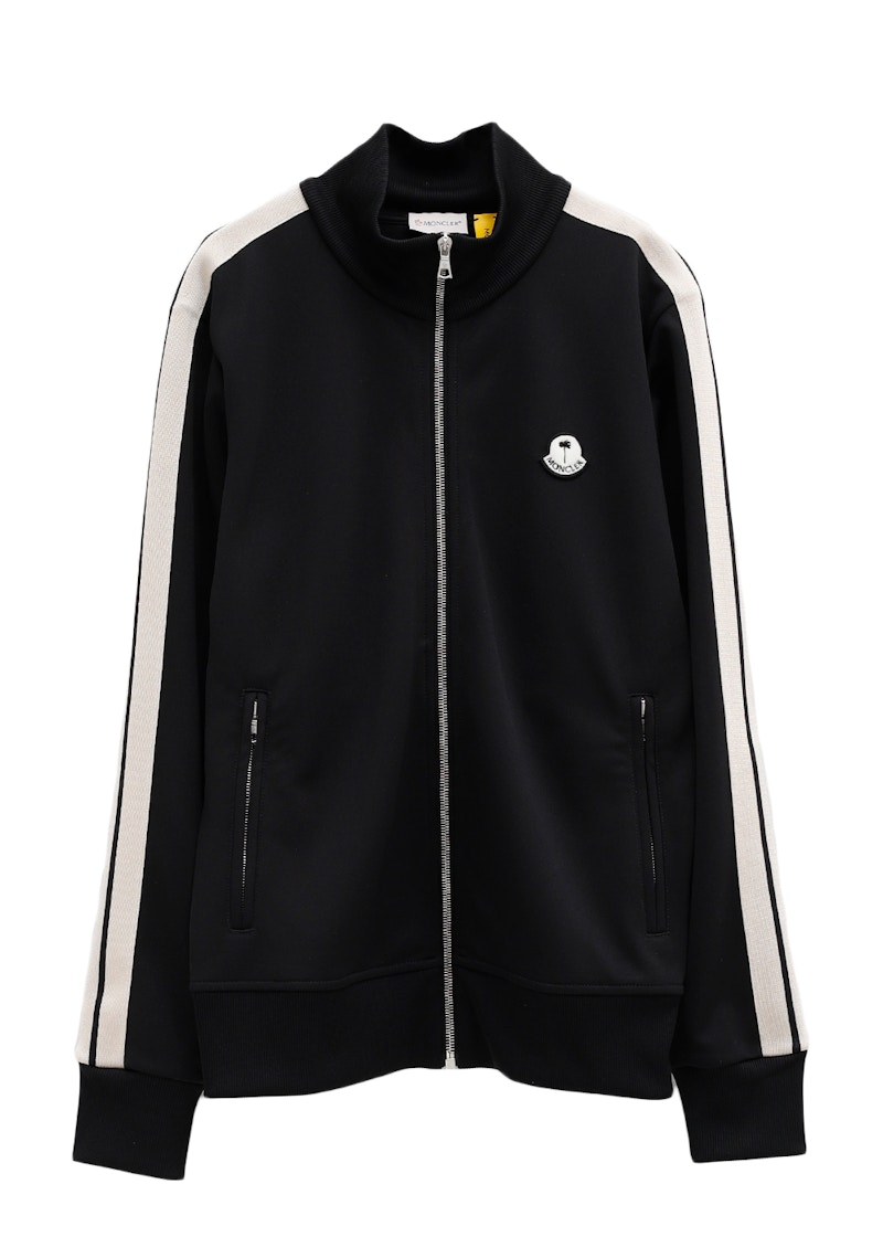 Moncler x Palm Angels Track Jacket Black White