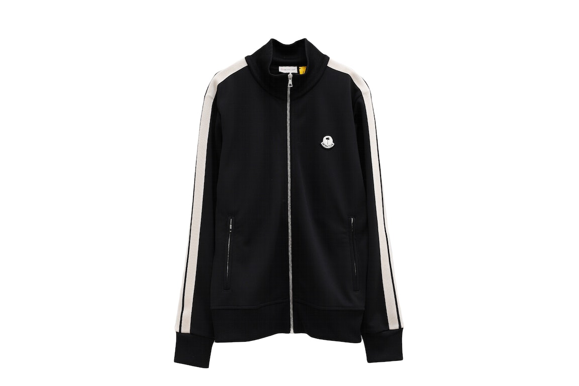 Pre-owned Moncler X Palm Angels Track Jacket Black White
