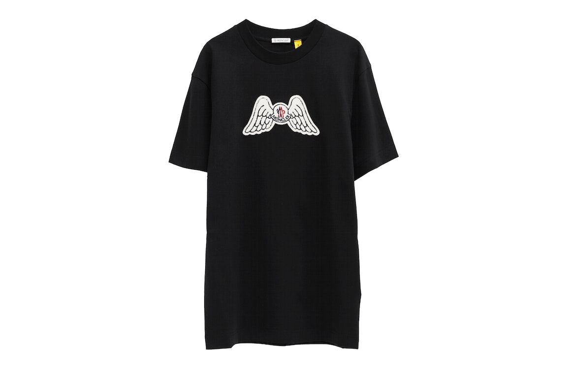 Pre-owned Moncler X Palm Angels Wings T-shirt Black White