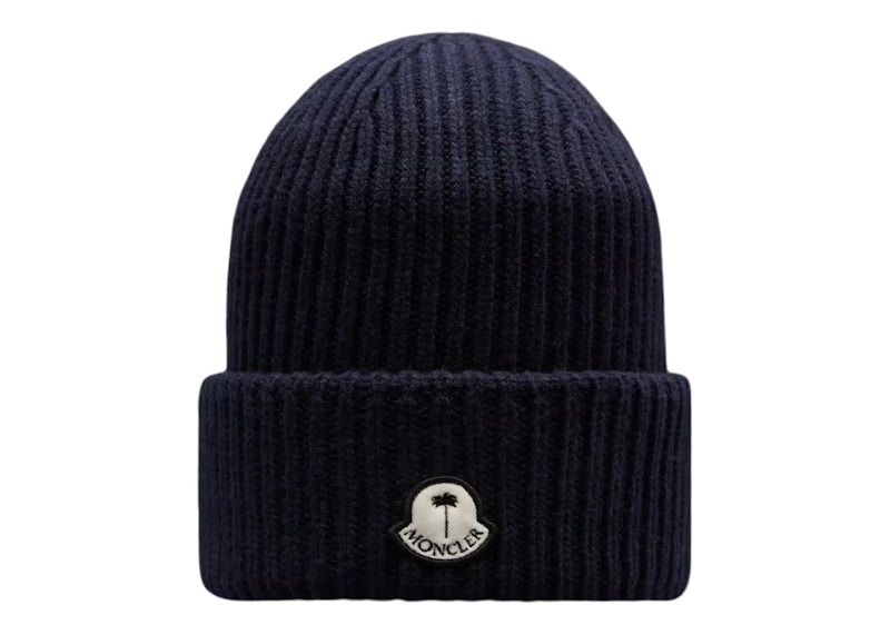 Moncler best sale navy beanie