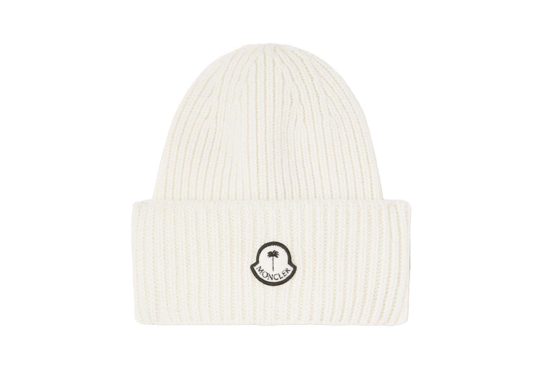 Pre-owned Moncler X Palm Angels Wool Beanie White