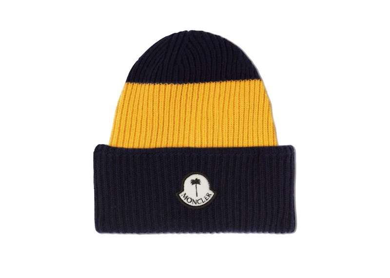 Moncler x Palm Angels Wool Beanie Yellow/Blue - FW23 - US