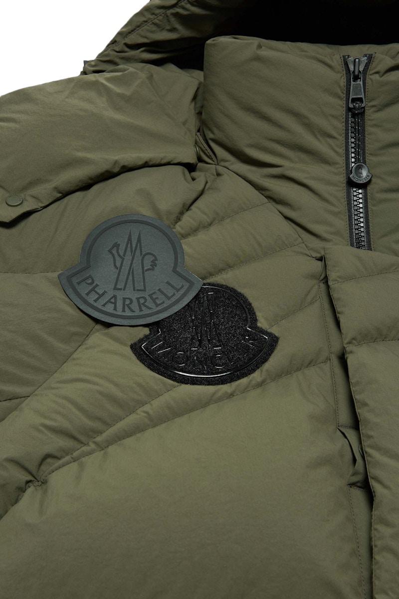 Moncler x Pharrell Chestnut Short Down Jacket Dark Green FW23 US