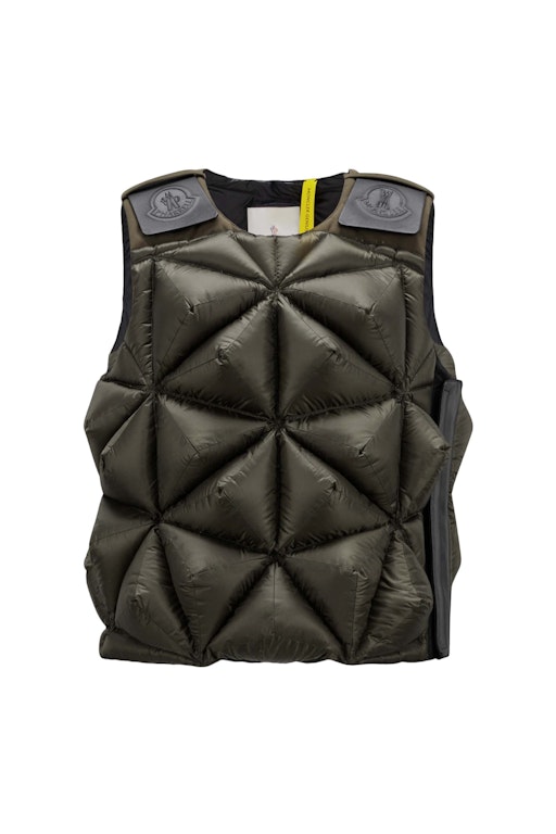 Pre-owned Moncler X Pharrell Holly Down Vest Green