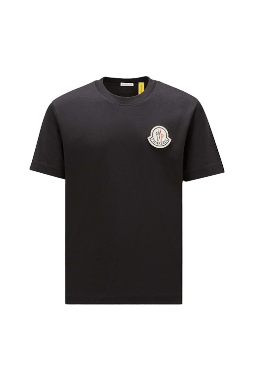 Pre-owned Moncler X Pharrell Logo Patch T-shirt Black