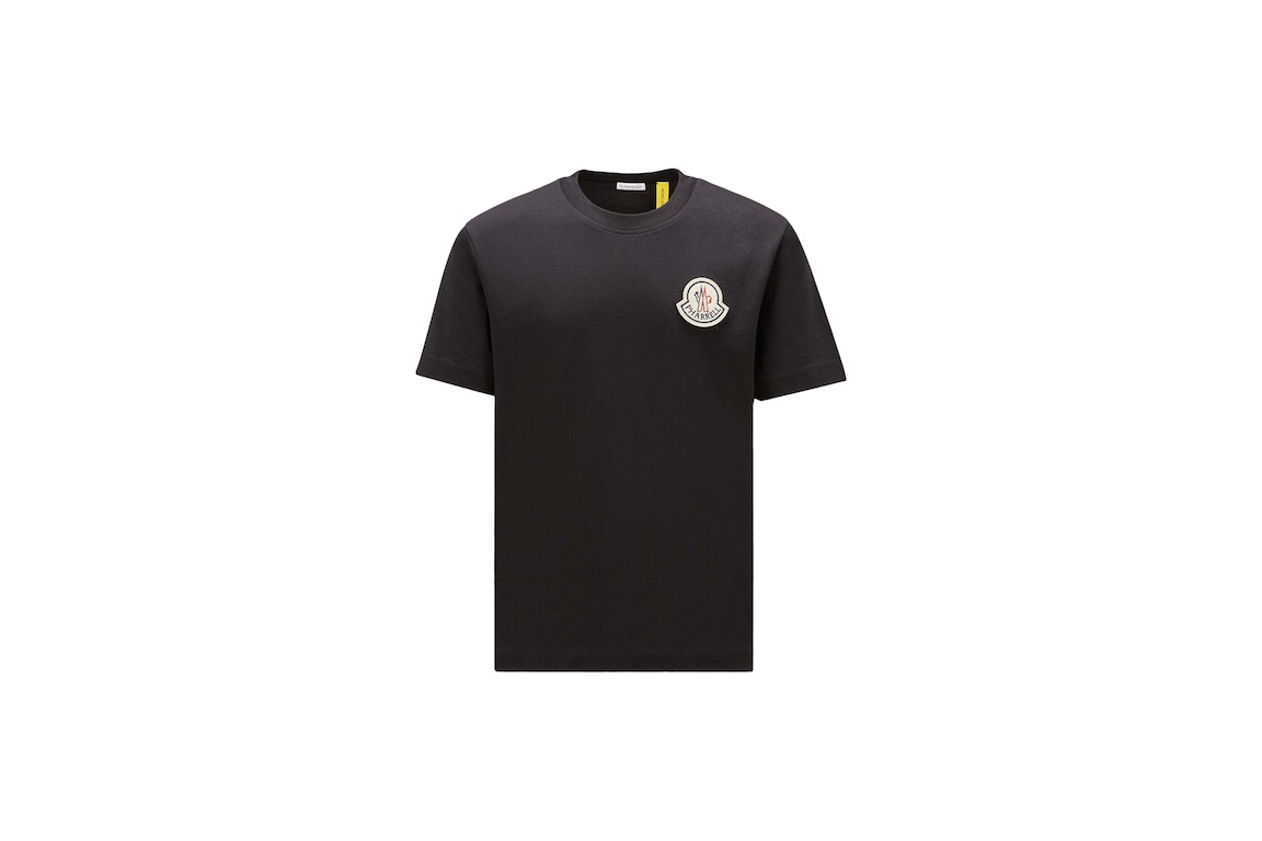 Pre-owned Moncler X Pharrell Logo Patch T-shirt Black