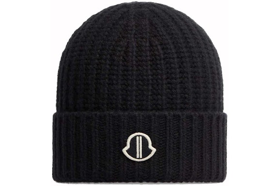 Moncler x Rick Owens Wool & Cashmere Beanie Black