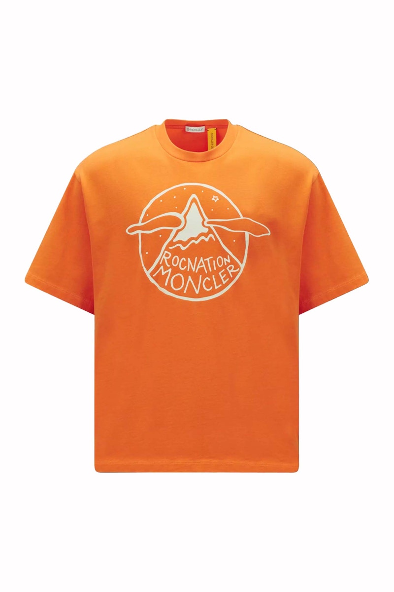 Moncler orange store t shirt