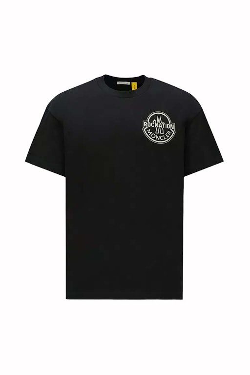 Pre-owned Moncler X Roc Nation By Jay-z Logo T-shirt Black