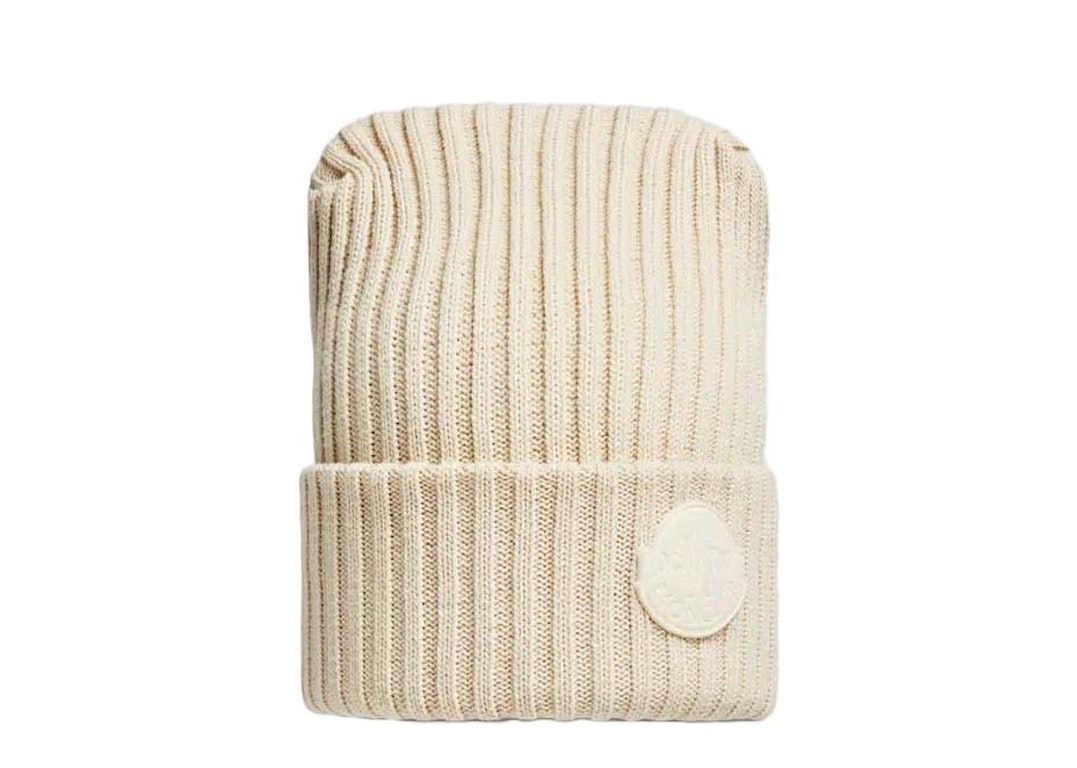 Pre-owned Moncler X Roc Nation By Jay-z Wool Beanie White