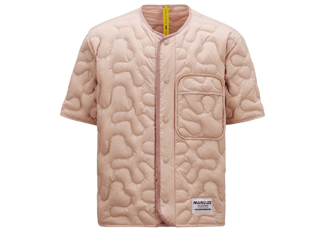 Pre-owned Moncler X Salehe Bembury Padded Shirt Powder Pink