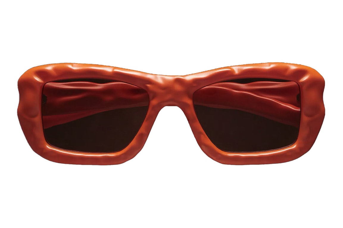 Pre-owned Moncler X Salehe Bembury Rectangular Sunglasses Orange