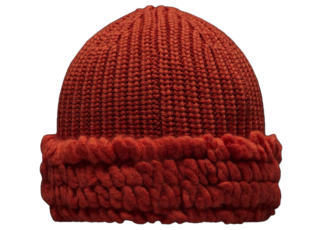 Palace x Gucci Wool Strawberry Studs And Crochet Detail Beanie Red 
