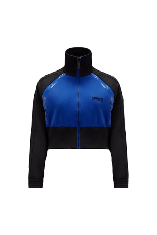 Pre-owned Moncler X Adidas Originals Acetate Zip-up Sweatshirt Black & Blue
