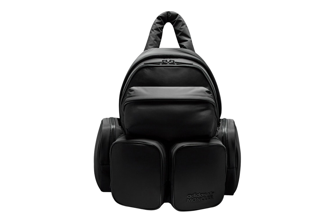 Pre-owned Moncler X Adidas Originals Backpack Black