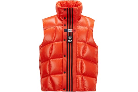 Moncler x adidas Originals Bozon Chaleco de Plumón Anaranjado