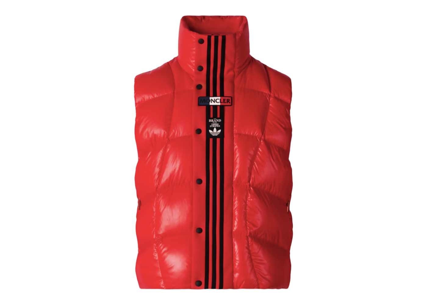 Moncler x adidas Originals Bozon Down Vest Solar Red