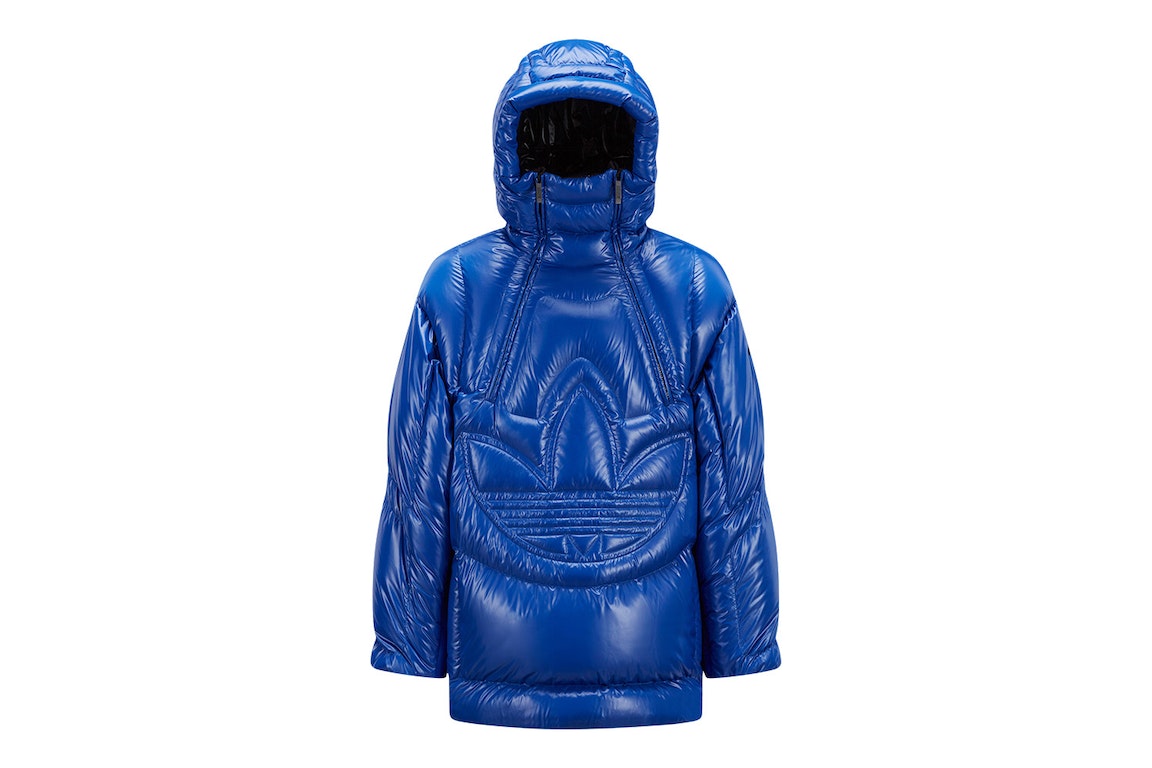 Pre-owned Moncler X Adidas Originals Chambery Short Down Jacket Blue