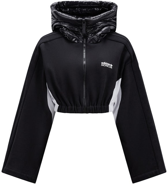 Moncler x adidas Originals Fleece Zip-Up Hoodie Black & White - FW23 - US