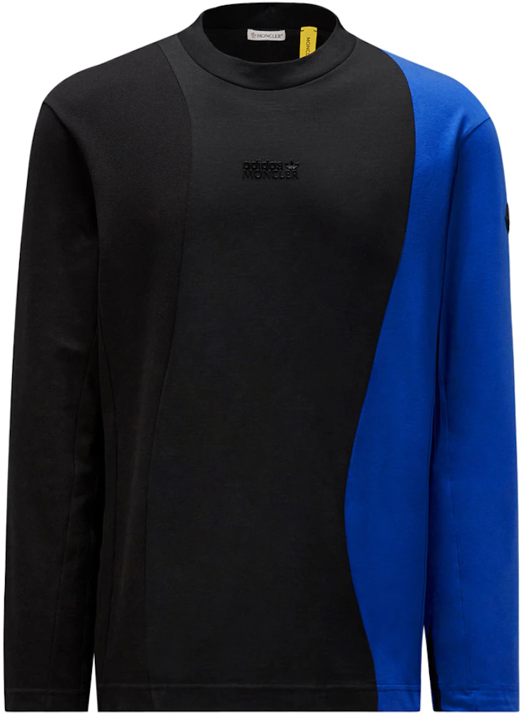 Moncler x adidas Originals Jersey Long Sleeve T-shirt Black Blue - FW23 - US