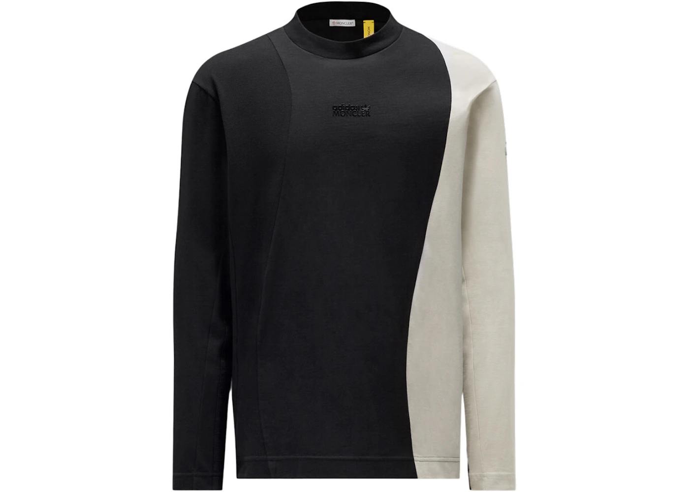 US FW23 adidas Black Originals x Moncler - T-shirt - Jersey & White Long Sleeve