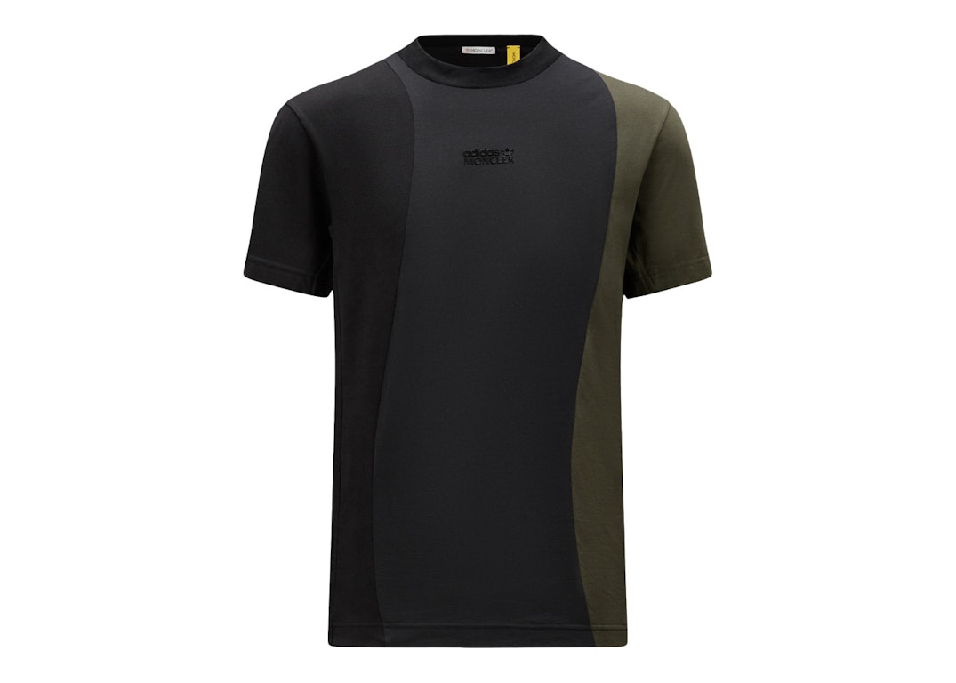 Pre-owned Moncler X Adidas Originals Jersey T-shirt Black & Green