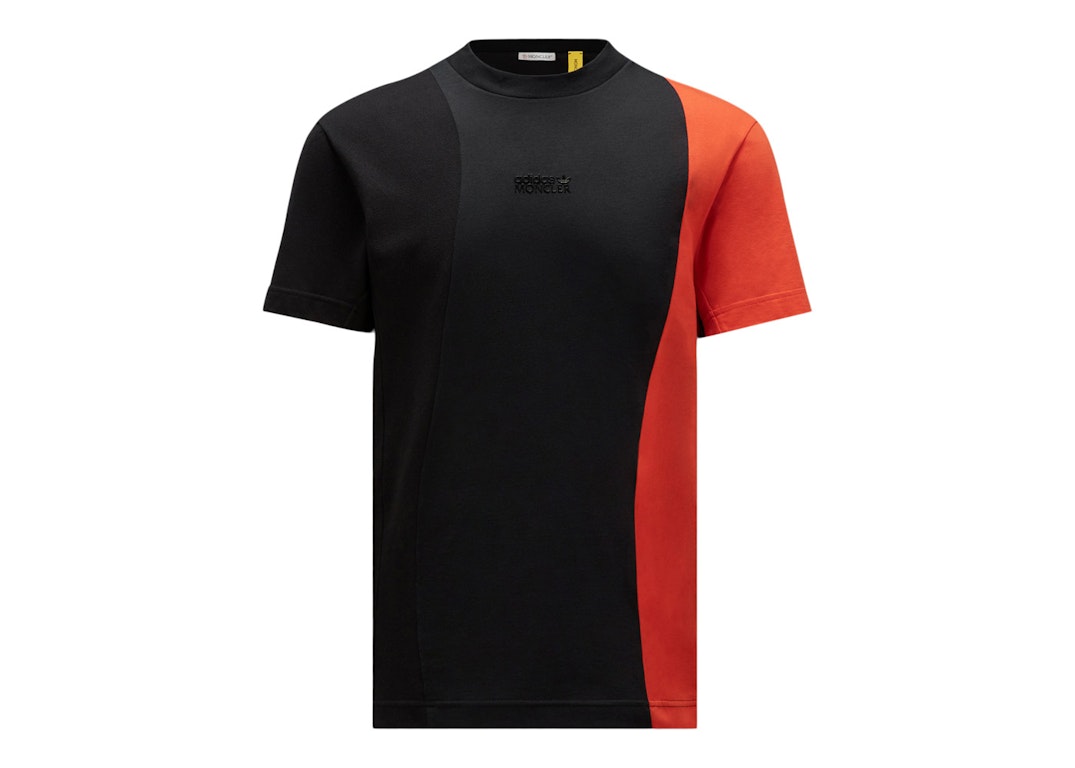 Pre-owned Moncler X Adidas Originals Jersey T-shirt Orange & Black