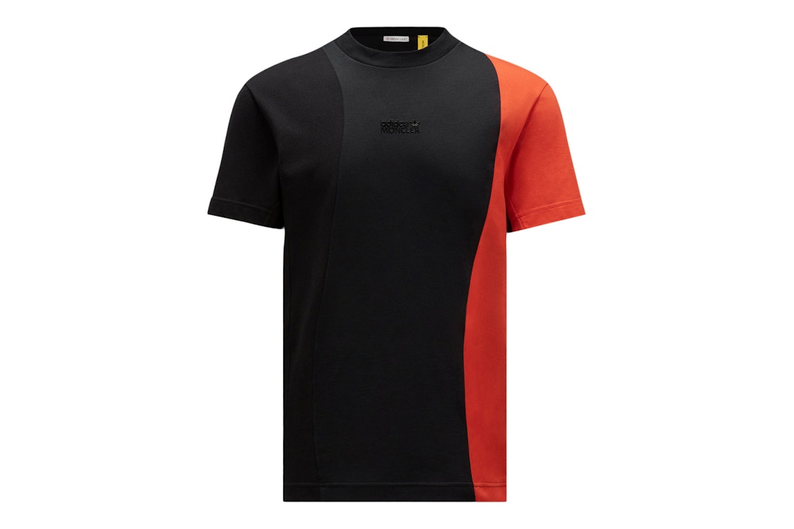 Pre-owned Moncler X Adidas Originals Jersey T-shirt Orange & Black