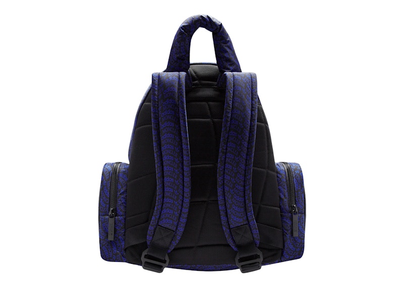 Moncler x adidas Originals Logo Print Backpack Black & Blue - FW23 