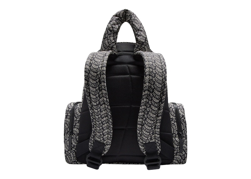 Moncler x adidas Originals Logo Print Backpack Black & White