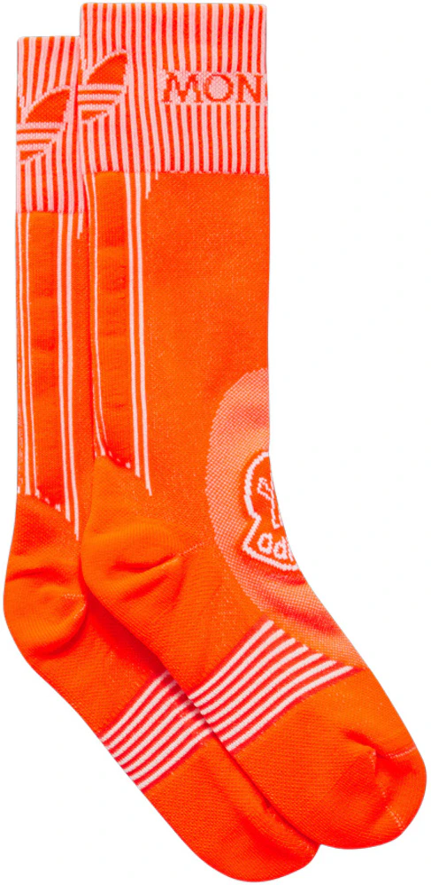 Moncler x adidas Originals Logo Socks Bright Orange - FW23 - US