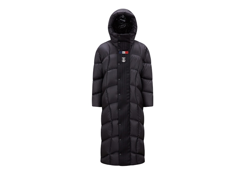 Moncler black cheap and white coat