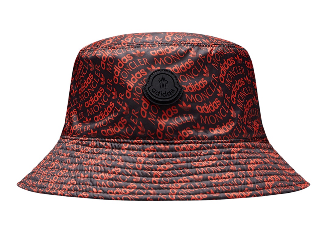 Pre-owned Moncler X Adidas Originals Reversible Bucket Hat Red & Black