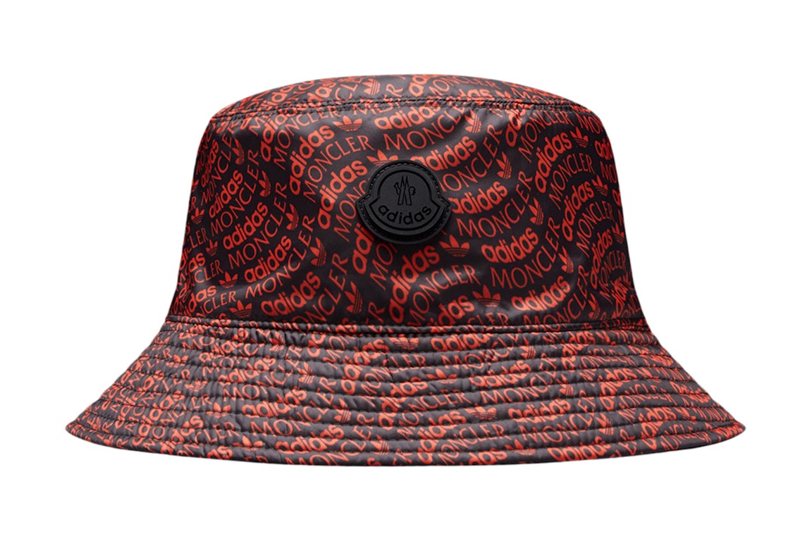 Pre-owned Moncler X Adidas Originals Reversible Bucket Hat Red & Black