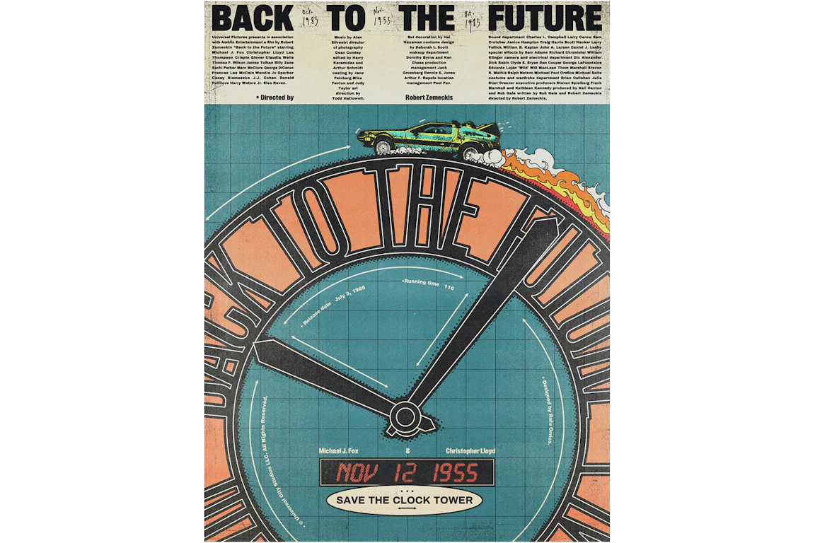 Mondo Back to the Future Variant Poster Print (Edition of 95)