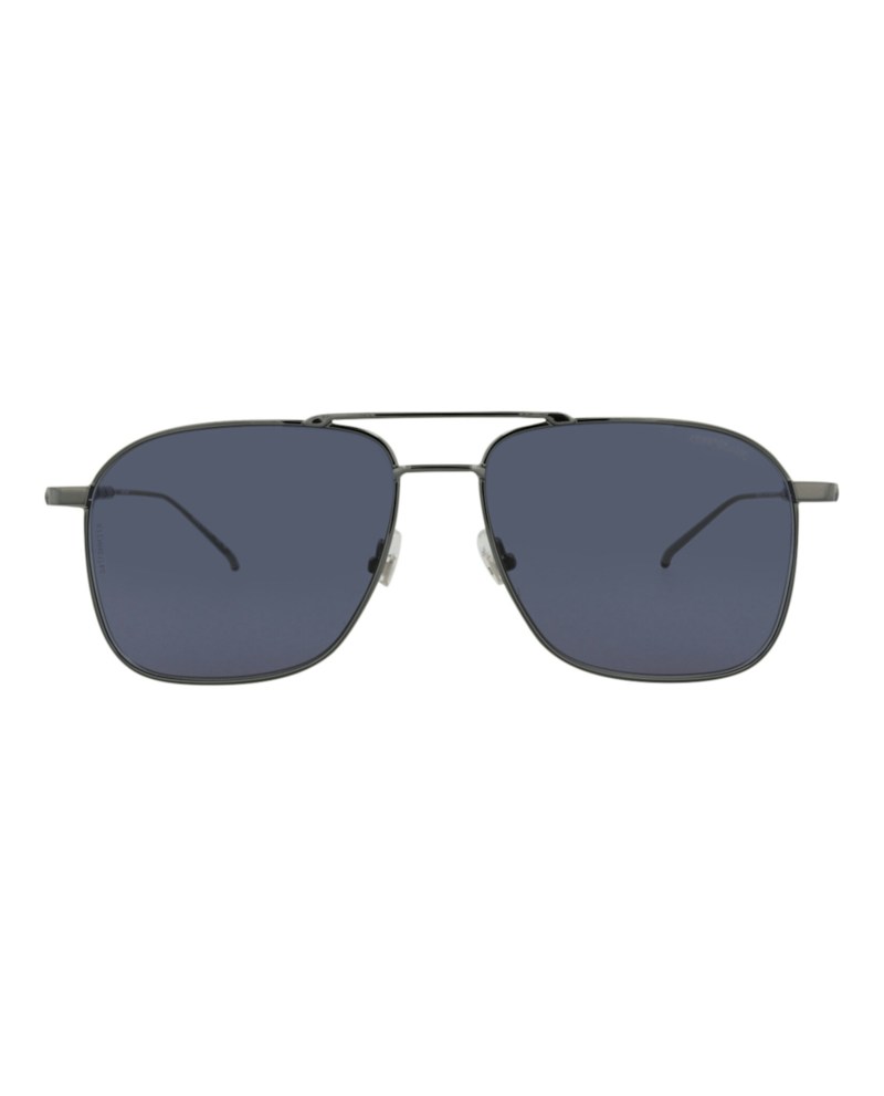 Montblanc Aviator Frame Metal Sunglasses MB0214S-30012156-008 Ruthenium Ruthenium Blue