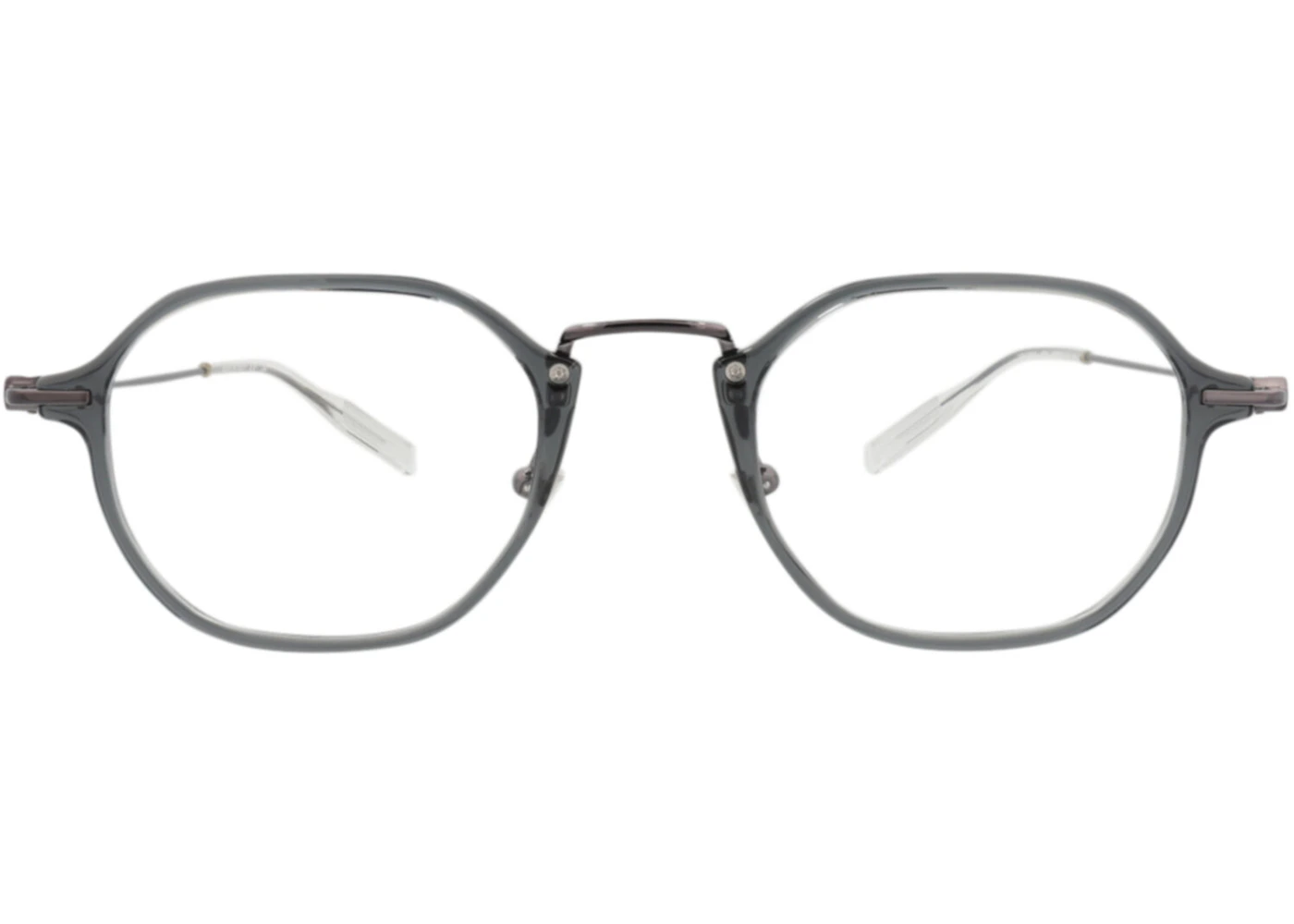 Mont Blanc Round-Frame Injection Optical Frames Grey Ruthenium ...