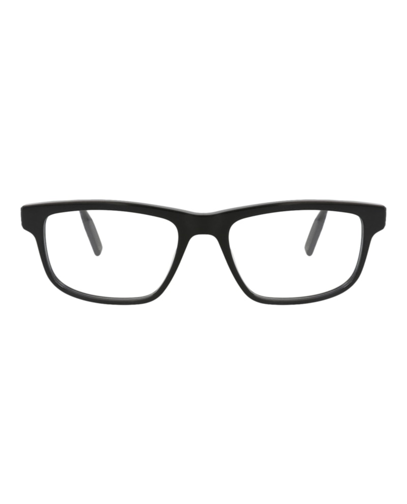 Men's Montblanc SquareFrame Acetate Optical Frames in Black Black Transparent (Mb0165O/30010185/004)