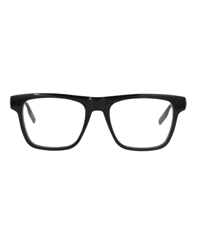 Men's Montblanc SquareFrame Acetate Optical Frames in Black Black Transparent (Mb0203O/30012070/001)