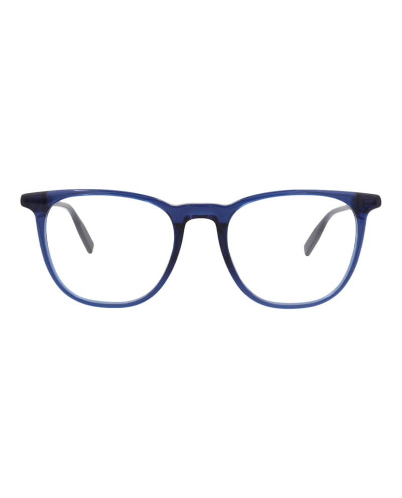 Men's Montblanc SquareFrame Acetate Optical Frames in Blue Blue Transparent (Mb0010O/30006803/003)