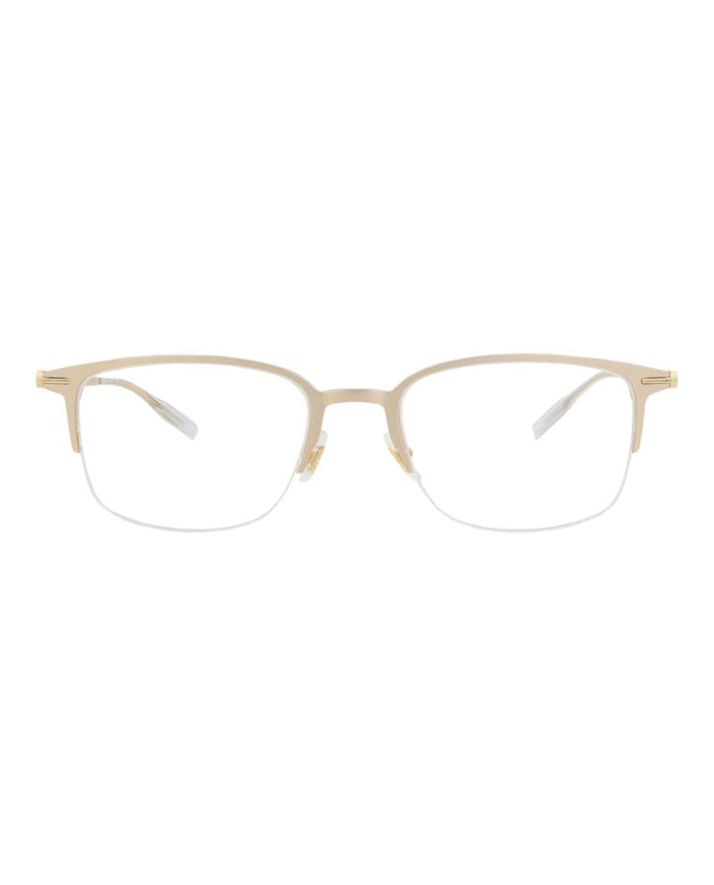Montblanc Square-Frame Alluminium Optical Frames Gold Gold