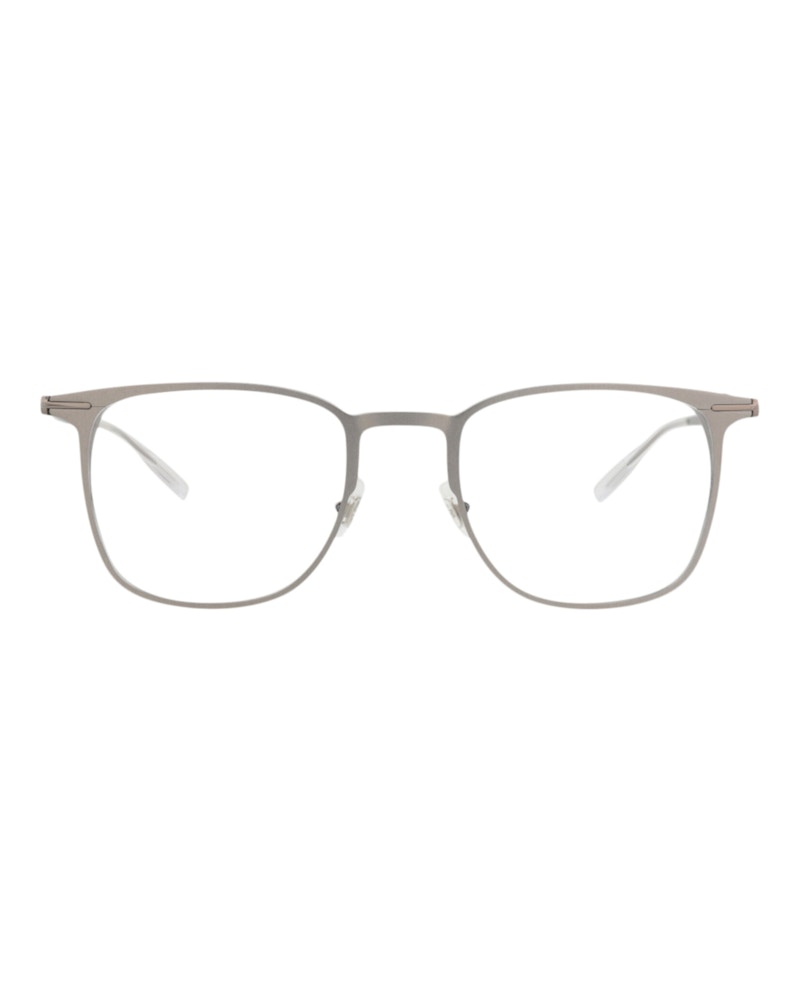 Montblanc Square-Frame Alluminium Optical Frames Ruthenium Ruthenium Transparent (MB0232O-30013546-002)