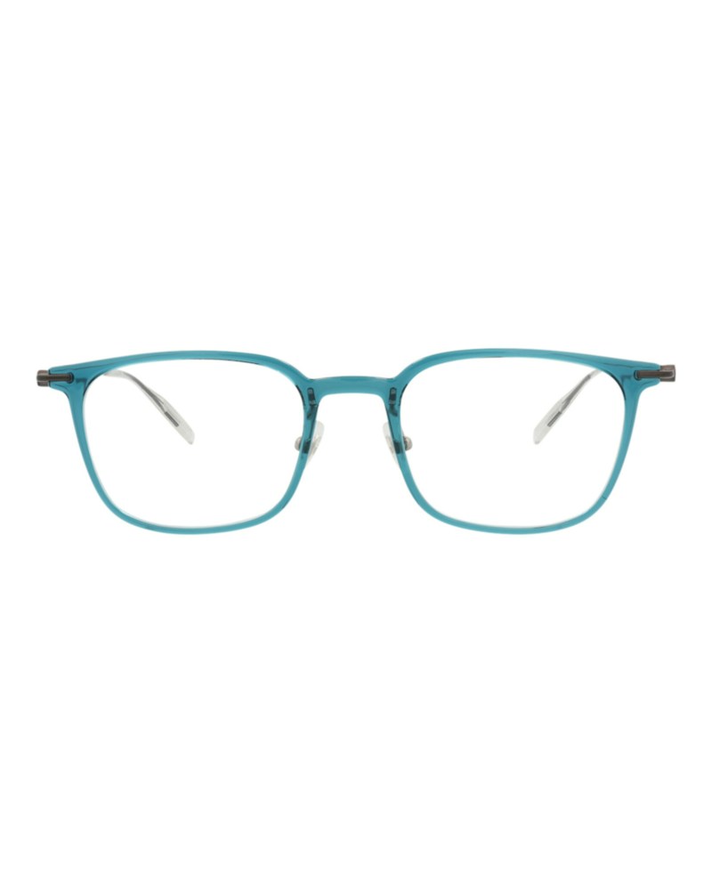 Montblanc Square Frame Injection Optical Frames MB0100O-30008644-006 Blue Ruthenium Transparent